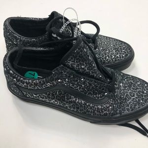 Vans Sparkle Leopard Sneakers Size 9